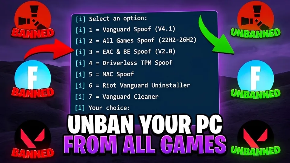 How does an HWID spoofer help you get unbanned from every game permanently